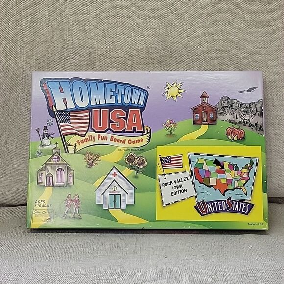 Hometown USA Family Fun Board Game. Rock Valley Iowa Edition - Picture 1 of 12